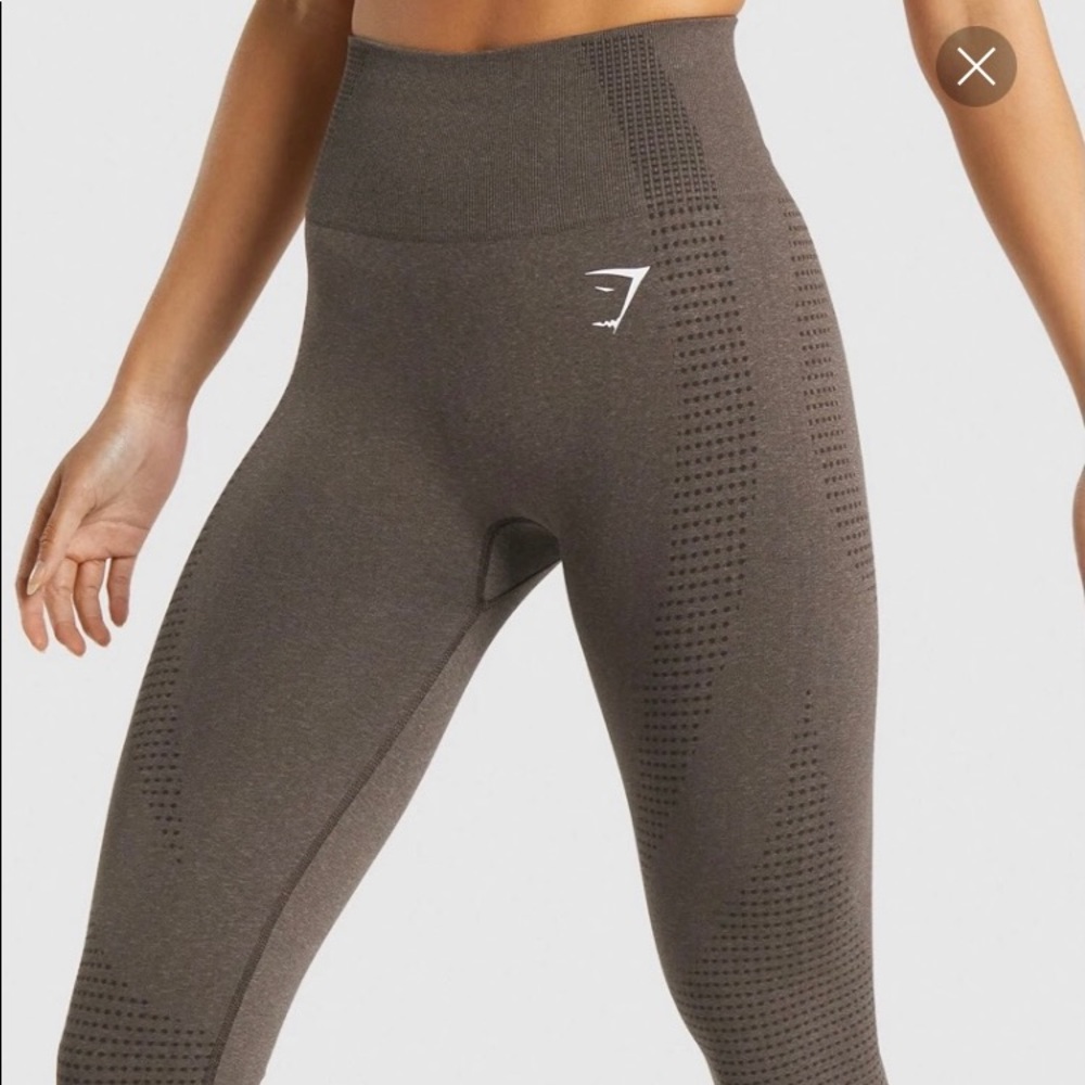 Gymshark vital seamless 2.0 leggings in brown marl